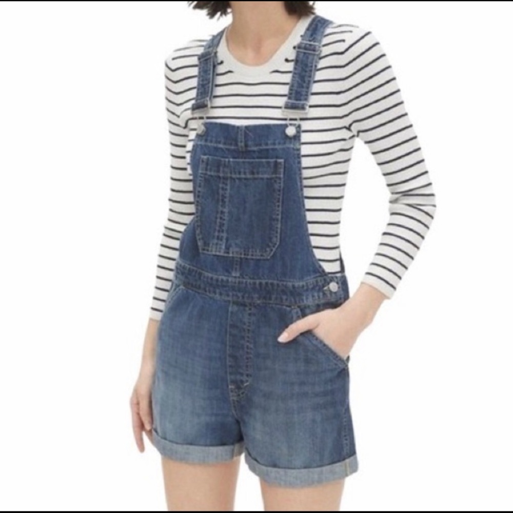 NWOT Gap Denim Shortalls